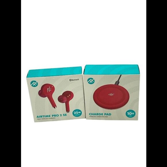iFrogz Other - iFrogz Airtime Pro 2 SE Truly Wireless Earbuds w/ Charging Pad Red